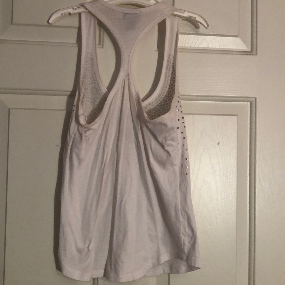 White Racerback Tank Top - Picture 7 of 7